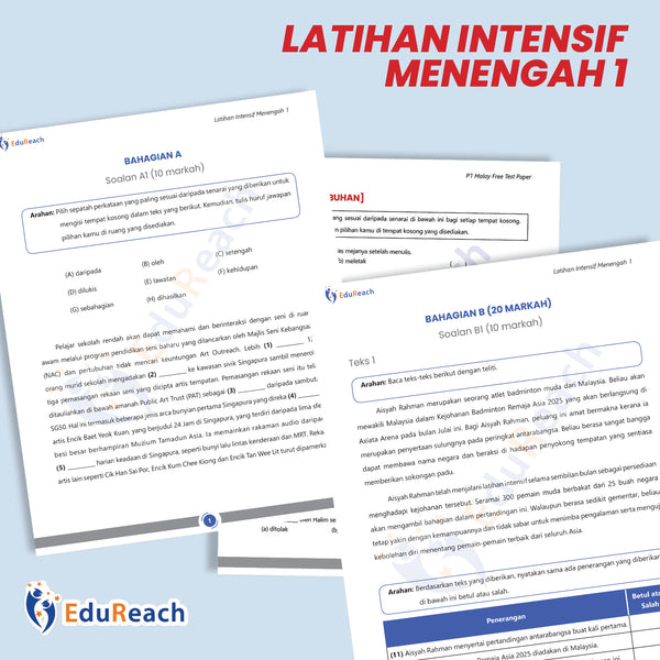 (Test Paper) Latihan Intensif Menengah 1 - Book Cover