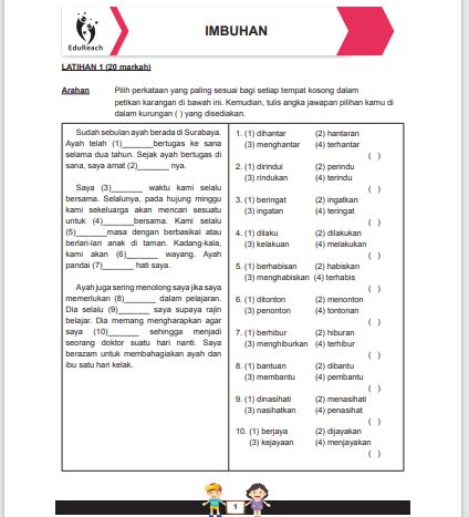 Latihan Topikal Bahasa Melayu Untuk Persiapan PSLE Untuk Darjah 5 & 6
