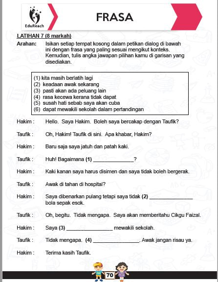 Latihan Efektif Bahasa Melayu Berserta Panduan Lisan Untuk Darjah 5