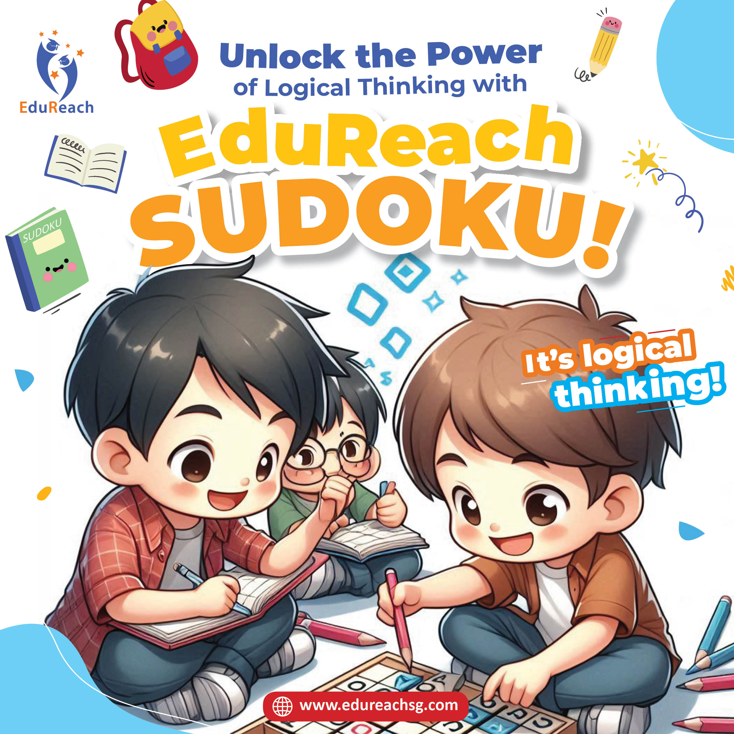 Problem Solving & Thinking - help children approach problem sums calmly and confidently.  Next class is on the 26th of April 2026; Tampines Centre from 3pm - 6pm.